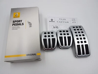 JUEGO DE PEDALES RENAULT CAPTUR I CLIO IV 2012-2019 ORIGINALES RIGHT HAND DRIVE - Imagen 1 de 4