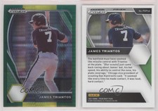 2021 Panini Prizm Draft Picks Hyper Green & Yellow Prizm James Triantos #PDP56