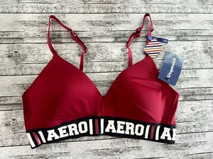 Nwt Aeropostale Aero Burgundy 2 Way Convertible Padded Bra 34B - Picture 1 of 2