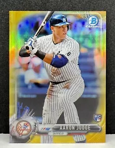 Aaron Judge 2017 Bowman Chrome MINI GOLD REFRACTOR RC #d 13/50 Yankees SP Rookie - Picture 1 of 2