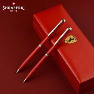Sheaffer Ferrari 200 Rosso Corsa Mechanical Pencil & Pen Set Official Licensed - Picture 1 of 9