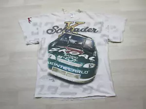 Vintage Ken Schrader Racing T-Shirt Men's (L) AOP NASCAR Graphic Skoal Bandit - Picture 1 of 13