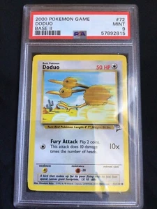 Pokemon Cards: Base Set 2 Common: Doduo 72/130 PSA 9 - Picture 1 of 6