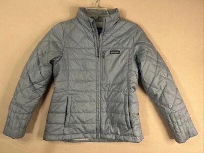 Patagonia Girls' Radalie Jacket Coat Puffer Insulated Blue XL 14 Kids/infants - Image 1 of 4