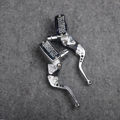 US 1" Chrome Brake Master Cylinder Clutch Levers for Honda VTX 1800 2002-2008 - Image 1 of 4