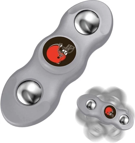 New 2 in 1 NFL Cleveland Browns Flik Fidget Spinner and Rollng Fidget Balls Cover