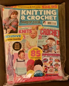Strick- & Häkelstoßstange Pack 2 Garnmagazine mit SUPERHELDEN Kit Neu - Versiegelt - Bild 1 von 5