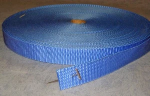 Guinzagli da esterno multiuso in polipropilene 1" blu chiaro rotolo circa 90 piedi - Foto 1 di 4