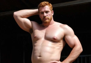 Handsome Male Nude Gay Interest AI Photo Art Collectible 5x7 2.25 K - Picture 1 of 2