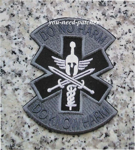 Parche Do No Harm Spartan Do Know Harm Tactical Combat Medic Military - Imagen 1 de 1