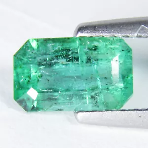 1,19 Karat hochwertige natürliche Sambia Smaragd 8,3 x 5 mm Smaragd geschnittene Sammlung Sehr guter Zustand - Bild 1 von 4