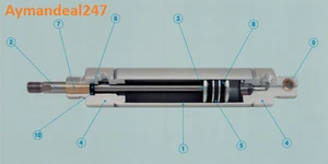 American Peotone 1500DV-3.00 STAINLESS STEAL 60468 AIR Cylinder 1½”X3" NEW - Picture 1 of 7