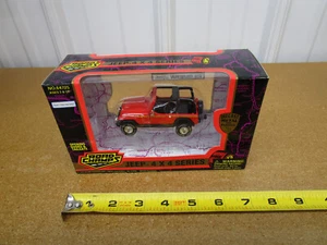 1997 Jeep Wrangler 4x4 1/43 Road Champs diecast red in box - Picture 1 of 5