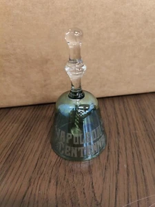 Handgefertigte Glas Napoleon Jahrhundert Glocke irisierend grün - Bild 1 von 4