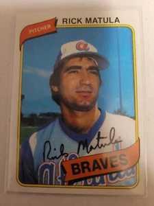1980 TOPPS RICK MATULA #596 EX/NM - Foto 1 di 1