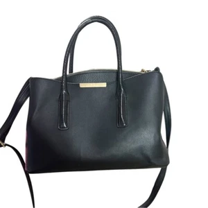 CALL IT SPRING Black Tote Bag Vegan Leather Handbag with Straps Crossbody Bag - Picture 1 of 11