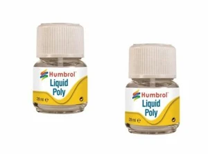 2 x Humbrol Pegamento Modelador Líquido Poli Cemento 28ml Botella Con Cepillo - AE2500 - Imagen 1 de 1