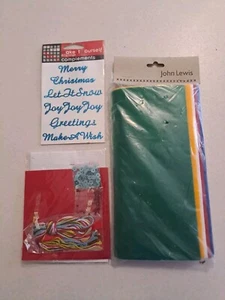 Weihnachten Bastelpaket John Lewis Acryl Quadrate Festlich Aufkleber Pailletten Perlen - Bild 1 von 10