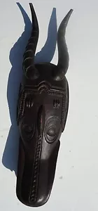 Afrikanischer Stammesguro, Zamble Antilope Helm Wappenmaske aus der Elfenbeinküste. Selten - Bild 1 von 12