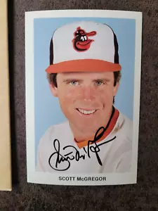 Scott McGregor Team Issue Postcard - Baltimore Orioles - Autographed! - Picture 1 of 3