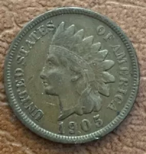 Stati Uniti vintage 1905 centesimo indiano! Spedizione bassa per più oggetti! - Foto 1 di 2