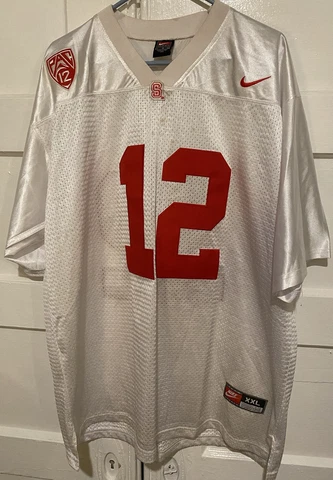 NCAA Stanford Cardinals #12 Luck white sewn Nike Adult XXL Cover