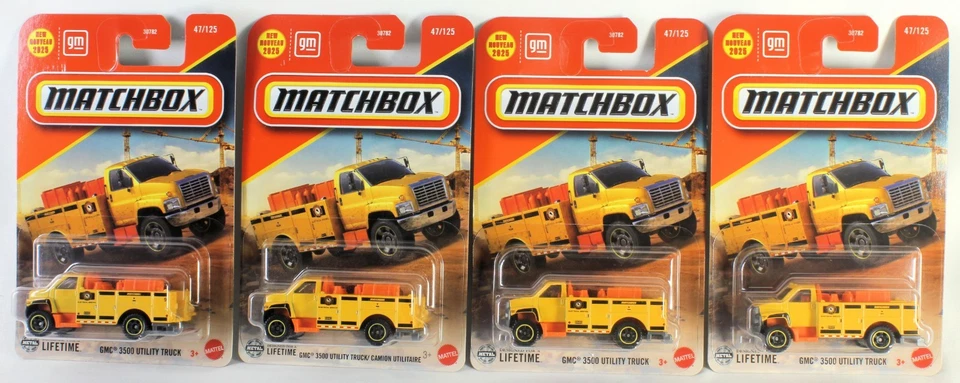Matchbox 2025 #47/125 GMC 3500 camión utilitario Matchbox City lote de 4 eléctricos Foto 1 de 1
