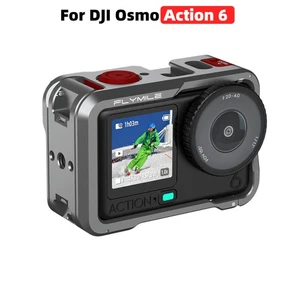 For DJI OSMO ACTION 6 Aluminum Alloy Rig Rabbit Cage Protective Frame Lens Cap - Picture 1 of 9