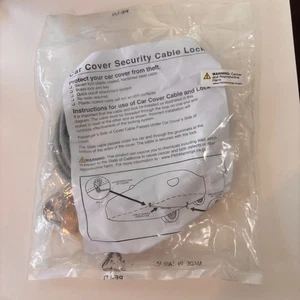 Car Cover Security Cable & Lock Set - NEW - Picture 1 of 2