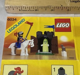 LEGO 6034 Black Monarch's Ghost Set Knights Castle Instruction Manual Only 1990