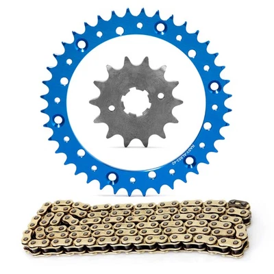 40T 14T Chain Sprocket Kit for Yamaha YZ400 1977 1978 1979 YZ465 1980 1981 Blue - Изображение 1 из 4