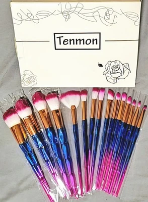 *NIB* 12pc Luxurious Unicorn🦄Cosmetic Brush Set—High Quality Synthetic Bristles - Image 1 of 4