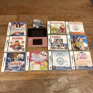 Nintendo 3DS Konsole Rosa mit Spielen und Ladegerät - Bild 1 von 10