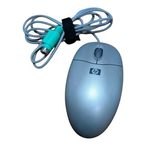 Ratón para computadora HP PS2, modelo M-SBJ96, gris, ratón bola vintage | probado/funciona - Imagen 1 de 2