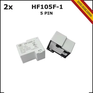 2x HF105F-1-012D-1ZST (136) Relé 12V NO 20A NC 10A 5 PIN - Foto 1 di 1