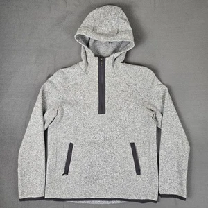 Lululemon Fleece & Thank You Pullover Womens 10 Heathered Smoky Blush Hooded - Picture 1 of 7