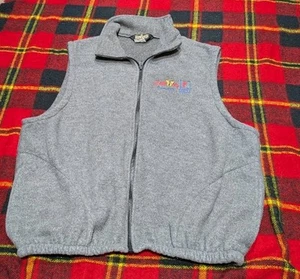 Dolly Parton Dollywood Staff Vest Zipup Fleece 2002 USA Made Sz XL - Picture 1 of 5