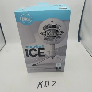 NEW LOGITECH BLUE SNOWBALL ICE PLUG AND PLAY USB MICROPHONE WHITE SEALED - Picture 1 of 6