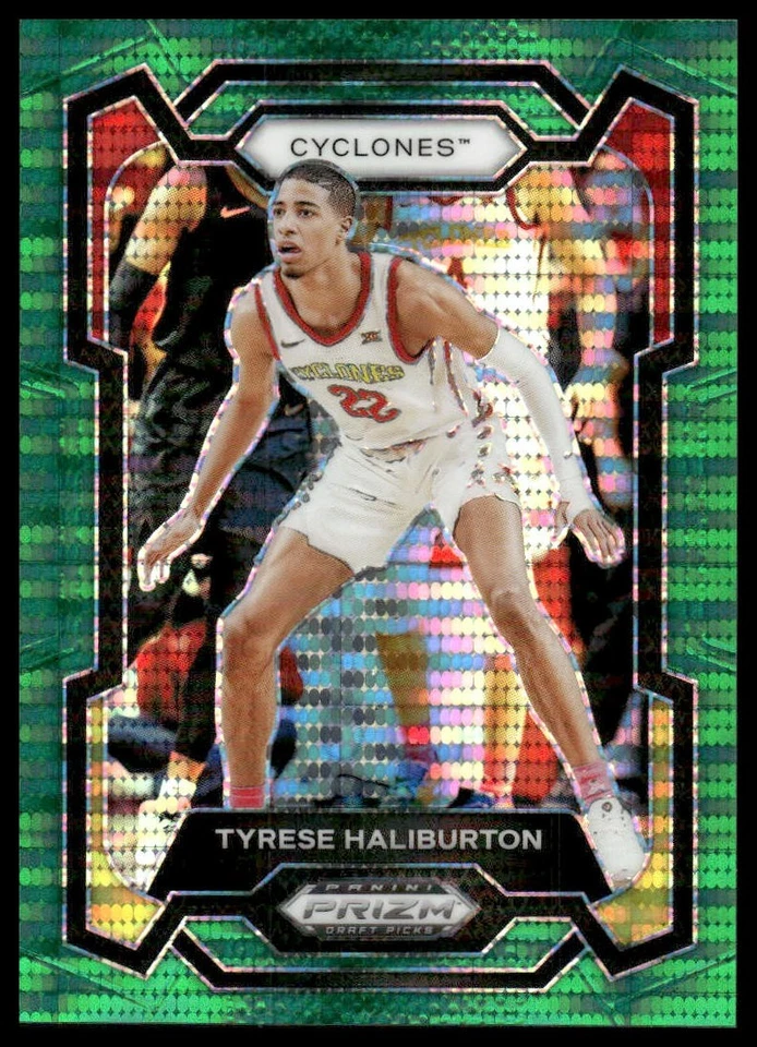 2024 Panini Prizm Draft Picks #65 Tyrese Haliburton /25 Green Pulsar Iowa State - Image 1 of 2