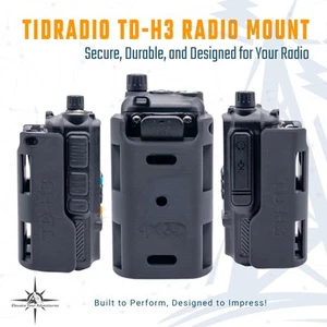 SUPPORT RADIO pour TIDRADIO TD-H3 | TOUT-TERRAIN | 3 OPTIONS DE MONTAGE | TDH3-MO - Photo 1/19