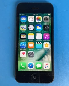 Fully Unlocked Black/Slate 16GB iPhone 5 A1428 (GSM) No SIM Restrictions - Photo 1 sur 7