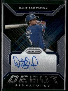 2022 Panini Prizm #DS-SE Santiago Espinal Debut Signatures - Imagen 1 de 2