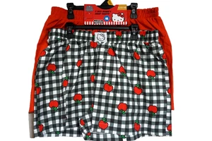 HELLO KITTY LADIES 2 PACK ASSORTED BOXER SHORTS/SIZE LARGE (12-14)/NEW - Picture 1 of 3