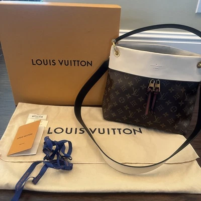NUEVO BOLSO LOUIS VUITTON Crema Monograma Lona Tullerías Besace con Bolsa para el Polvo y Caja Foto 1 de 4
