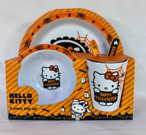 Hello Kitty Halloween 5 Piece Child Plate Set - Picture 1 of 4