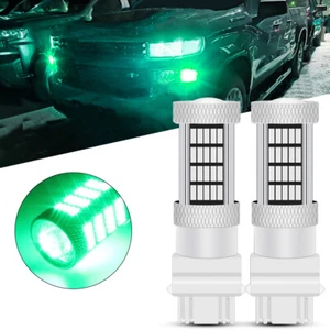 For GMC Sierra 2500 3500 00-07 Green 3157 LED Daytime Running Light DRL Bulbs - Picture 1 of 12