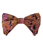 Crapaud papillon vintage couleur préalliée éclaboussure soie clip ormondon milieu du siècle