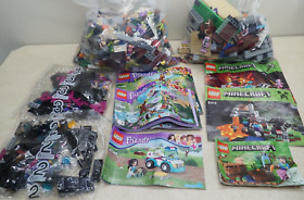 Lego Minecraft & Friends 8 Pounds Mixed Lot 21138 21113 21130 41059 41036 41086