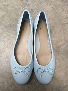 Bnwot Clarks Flats  Blue  Ballet Shoes Size UK 6