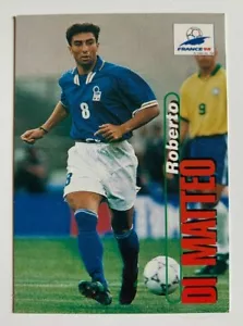 Roberto DI MATTEO Italia con RONALDO Luis Nazario Brasile Panini France 98 N.52 - Foto 1 di 4